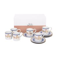 Gift Box Of 6 Kunooz Espresso Cups and Saucers, small